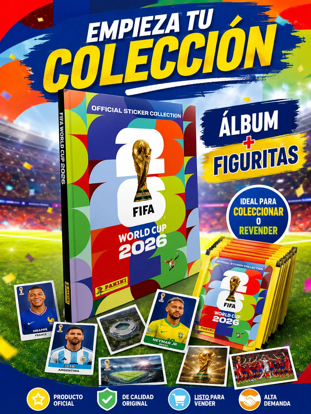 Álbum Panini FIFA World Cup 2026 Tapa Dura - Imagen 5